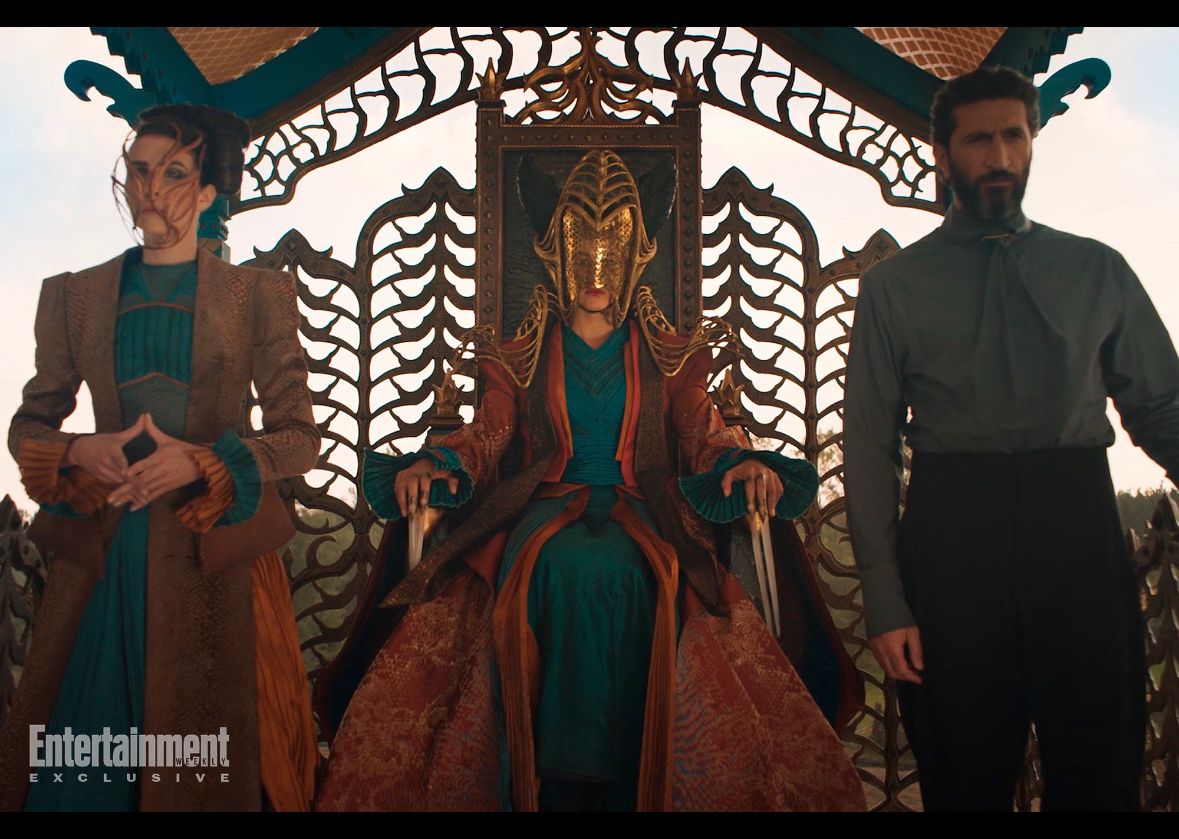 Jessica Boone, Karima McAdams and Fares Fares in The Wheel of Time, What Might Be (2023)