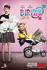 Emre Karayel and Demet Evgar in 1 Erkek 1 Kadin 2 Cocuk (2014)