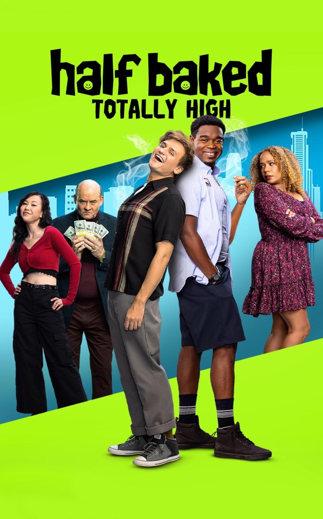 David Koechner, Rachel True, Dexter Darden, Moses Storm, and Ramona Young in Half Baked: Totally High (2024)