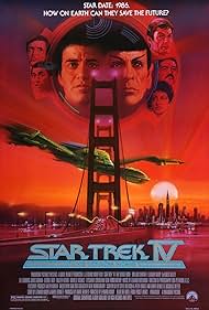 Walter Koenig, Leonard Nimoy, William Shatner, James Doohan, DeForest Kelley, George Takei, and Nichelle Nichols in Star Trek 4: Hành Trình Về Nhà (1986)