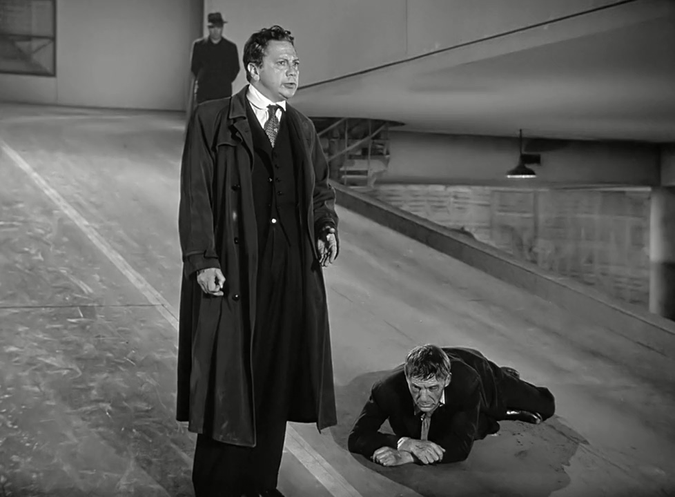 Luther Adler and David Wayne in M (1951)