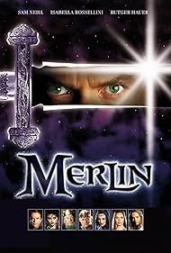 John Gielgud, Helena Bonham Carter, Rutger Hauer, Sam Neill, Miranda Richardson, Martin Short, and Lena Headey in Merlin (1998)