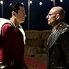 Mark Strong and Zachary Levi in Shazam! (2019)