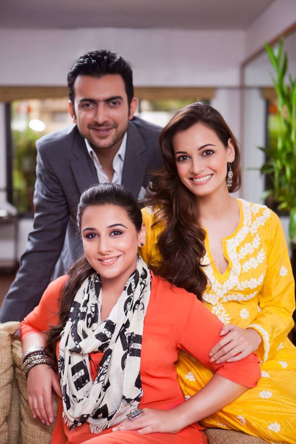 Dia Mirza, Vidya Balan, and Sahil Sangha in Bobby Jasoos (2014)