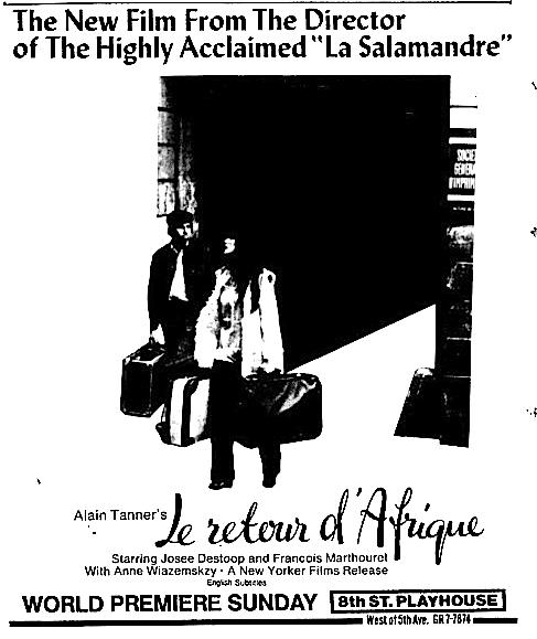 Le retour d'Afrique (1973)