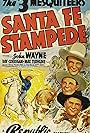 John Wayne, Ray Corrigan, and Max Terhune in Santa Fe Stampede (1938)