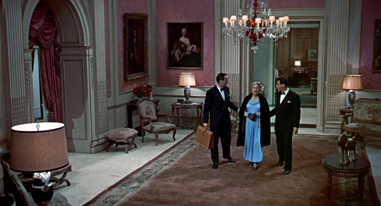 Steve Allen, Berta Gersten, and Shepard Menken in The Benny Goodman Story (1956)