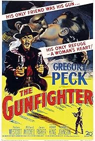 Gregory Peck and Helen Westcott in The Gunfighter (1950)