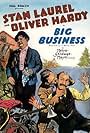 Oliver Hardy, James Finlayson, and Stan Laurel in Big Business (1929)