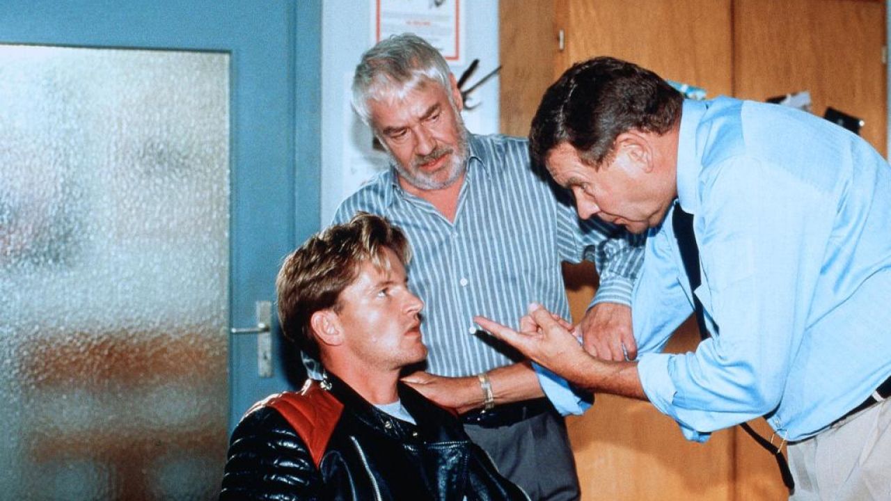 Harald Dietl, Philipp Moog, and Hartmut Reck in Die Männer vom K3 (1988)