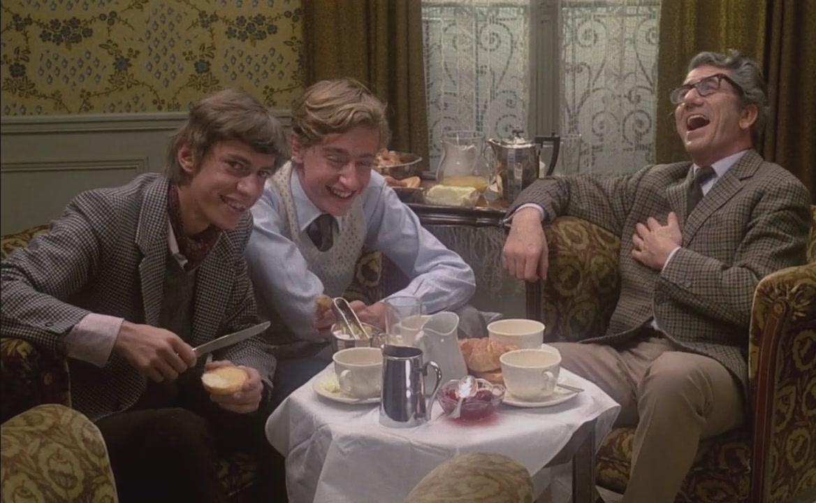 Daniel Gélin, Fabien Ferreux, and Marc Winocourt in Le souffle au coeur (1971)