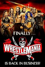 Adam Copeland, Bobby Lashley, Drew McIntyre, Joe Anoa'i, Mercedes Varnado, Bianca Belair, and Bad Bunny in WrestleMania 37 (2021)