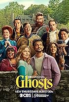 Rose McIver, Rebecca Wisocky, Brandon Scott Jones, Utkarsh Ambudkar, Richie Moriarty, Asher Grodman, Sheila Carrasco, Román Zaragoza, Devan Chandler Long, and Danielle Pinnock in Ghosts (2021)