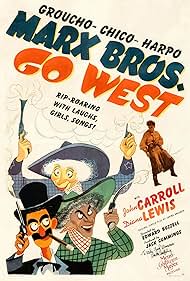 Groucho Marx, Chico Marx, and Harpo Marx in Go West (1940)