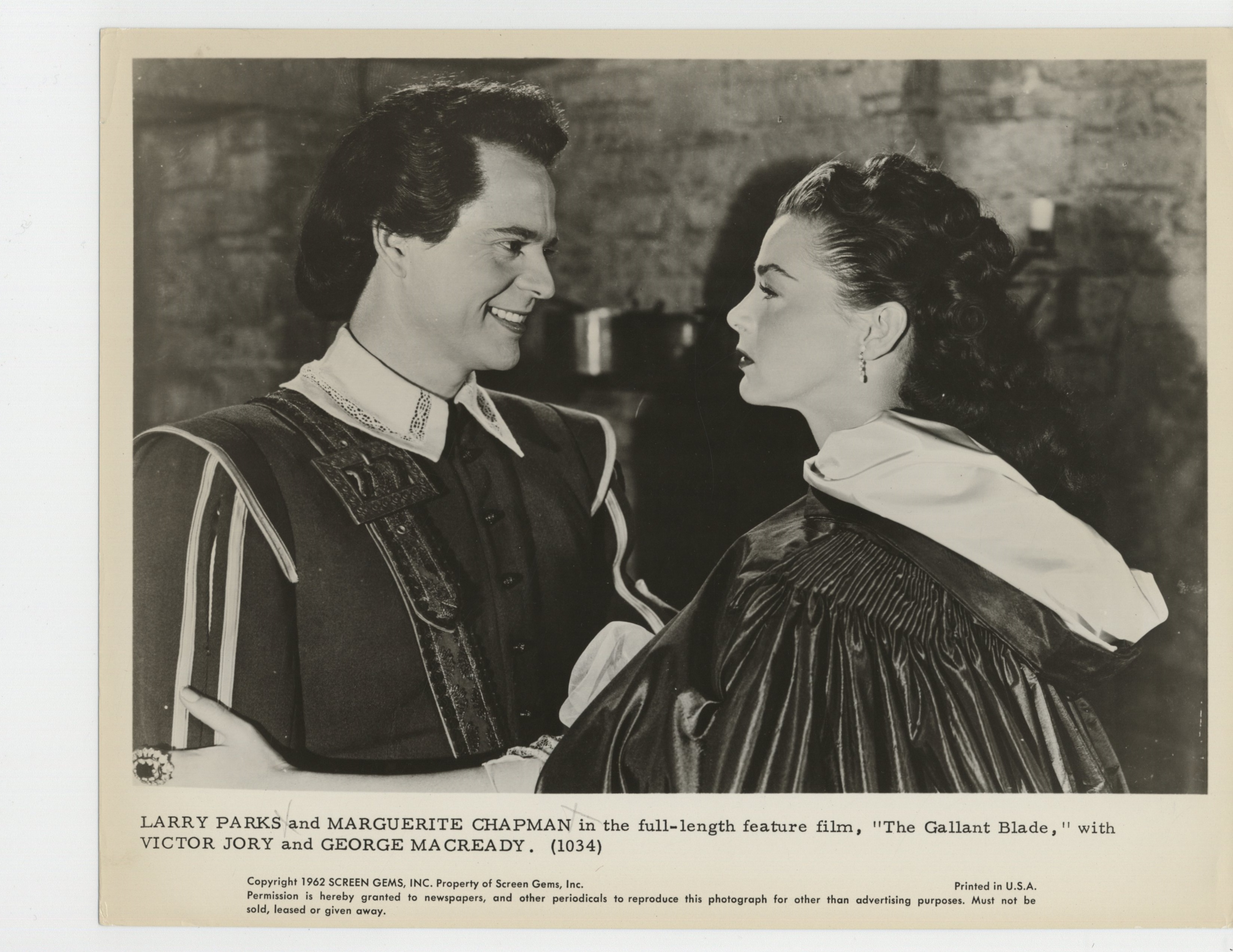 Marguerite Chapman and Larry Parks in The Gallant Blade (1948)