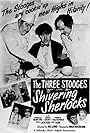 Moe Howard, Larry Fine, Shemp Howard, and Christine McIntyre in Shivering Sherlocks (1948)