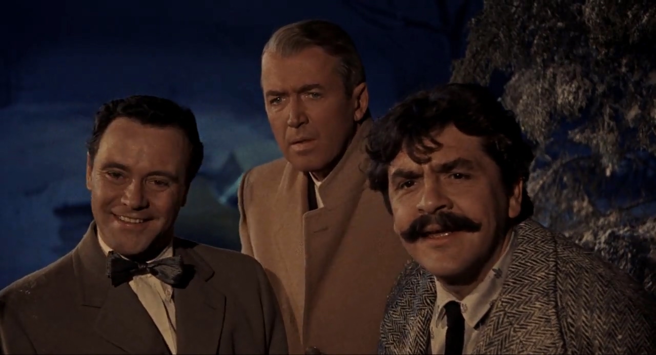 James Stewart, Jack Lemmon, and Ernie Kovacs in Bell Book and Candle (1958)