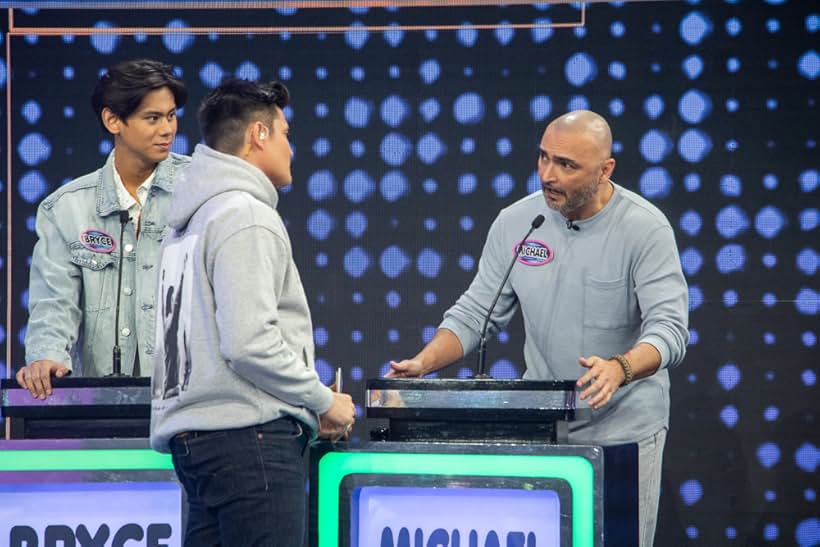 Michael Flores and Bryce Eusebio in Family Feud (2022)