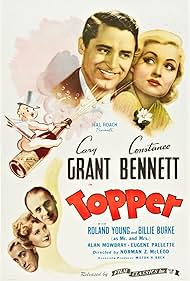 Cary Grant, Constance Bennett, Billie Burke, Alan Mowbray, and Roland Young in Topper (1937)