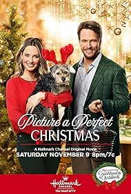 Merritt Patterson, Jon Cor, and Gidget in Picture a Perfect Christmas (2019)