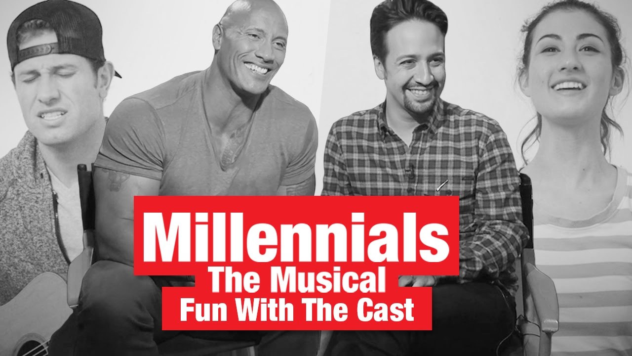 Dwayne Johnson and Lin-Manuel Miranda in Millennials: The Musical (2016)