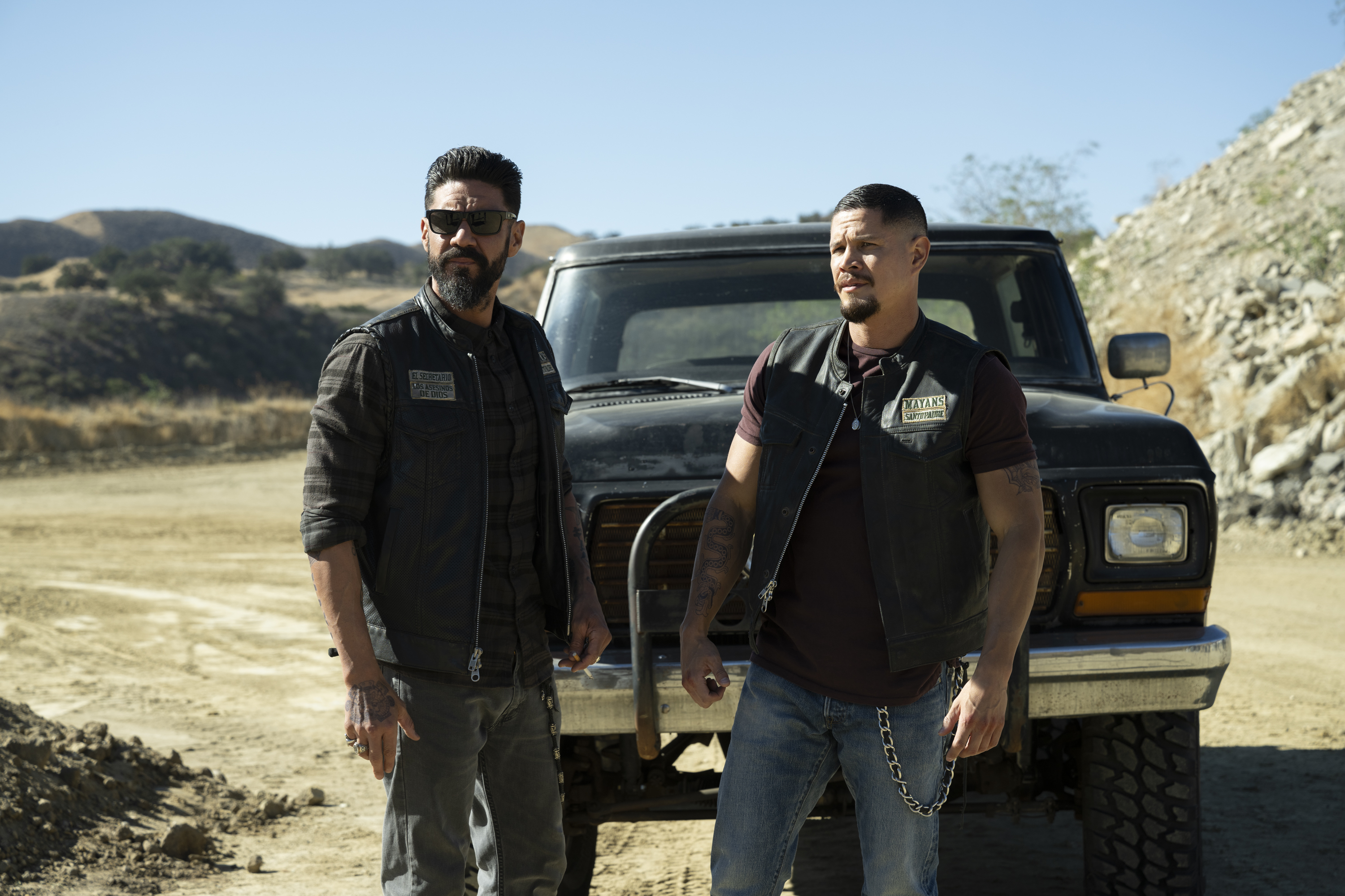 JD Pardo, Angel Reyes, and Clayton Cardenas in Overreaching Don't Pay (2021)