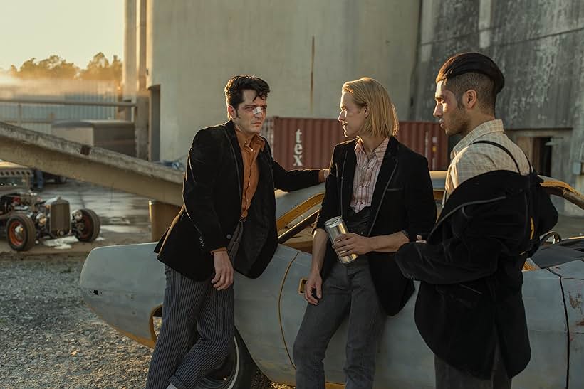 Rhys Wakefield, David Dastmalchian, and Mena Massoud in Reprisal (2019)