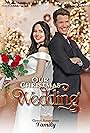 Drew Seeley and Holly Deveaux in Our Christmas Wedding (2023)