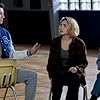 Peyton List, Milo Manheim, and Nick Pugliese in School Spirits (2023)