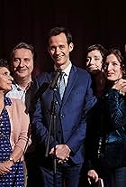 Sara Giraudeau, Guilaine Londez, François Morel, Julia Piaton, Benjamin Lavernhe, and Kyan Khojandi in Le discours (2020)