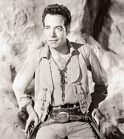 Gerald Mohr in The Buckskin Lady (1957)