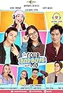 Aljon Mendoza, Kaori Oinuma, Karina Bautista, Rhys Miguel Eugenio, Jeremiah Lisbo, Chienna Filomeno, Maymay Entrata, and Mark Rivera in The Four Bad Boys and Me (2020)