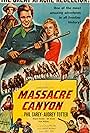 Philip Carey, Douglas Kennedy, and Audrey Totter in Massacre Canyon (1954)