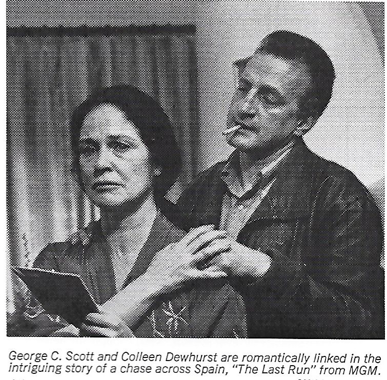 George C. Scott and Colleen Dewhurst in The Last Run (1971)