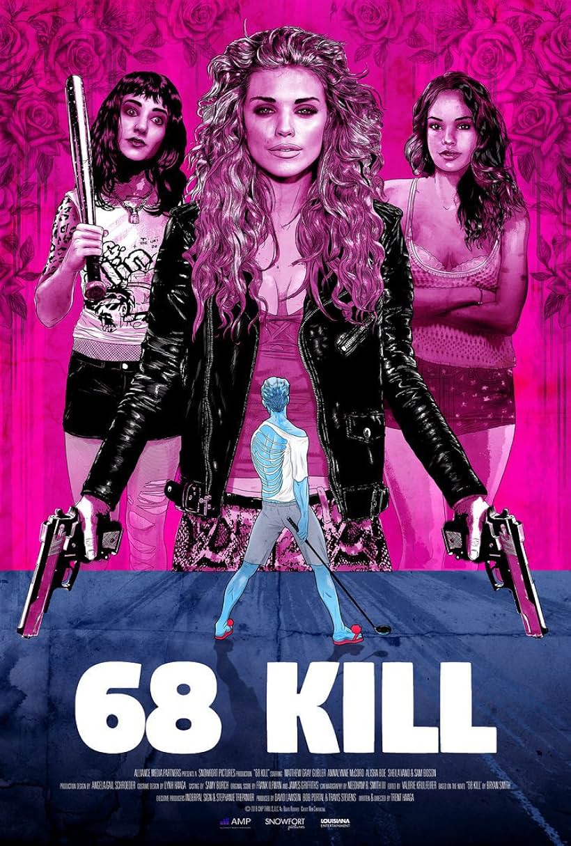 Matthew Gray Gubler, AnnaLynne McCord, and Sheila Vand in 68 Kill (2017)