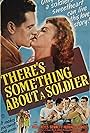 Bruce Bennett, Evelyn Keyes, Tom Neal, Robert Stanford, Frank Sully, and Lewis Wilson in There's Something About a Soldier (1943)