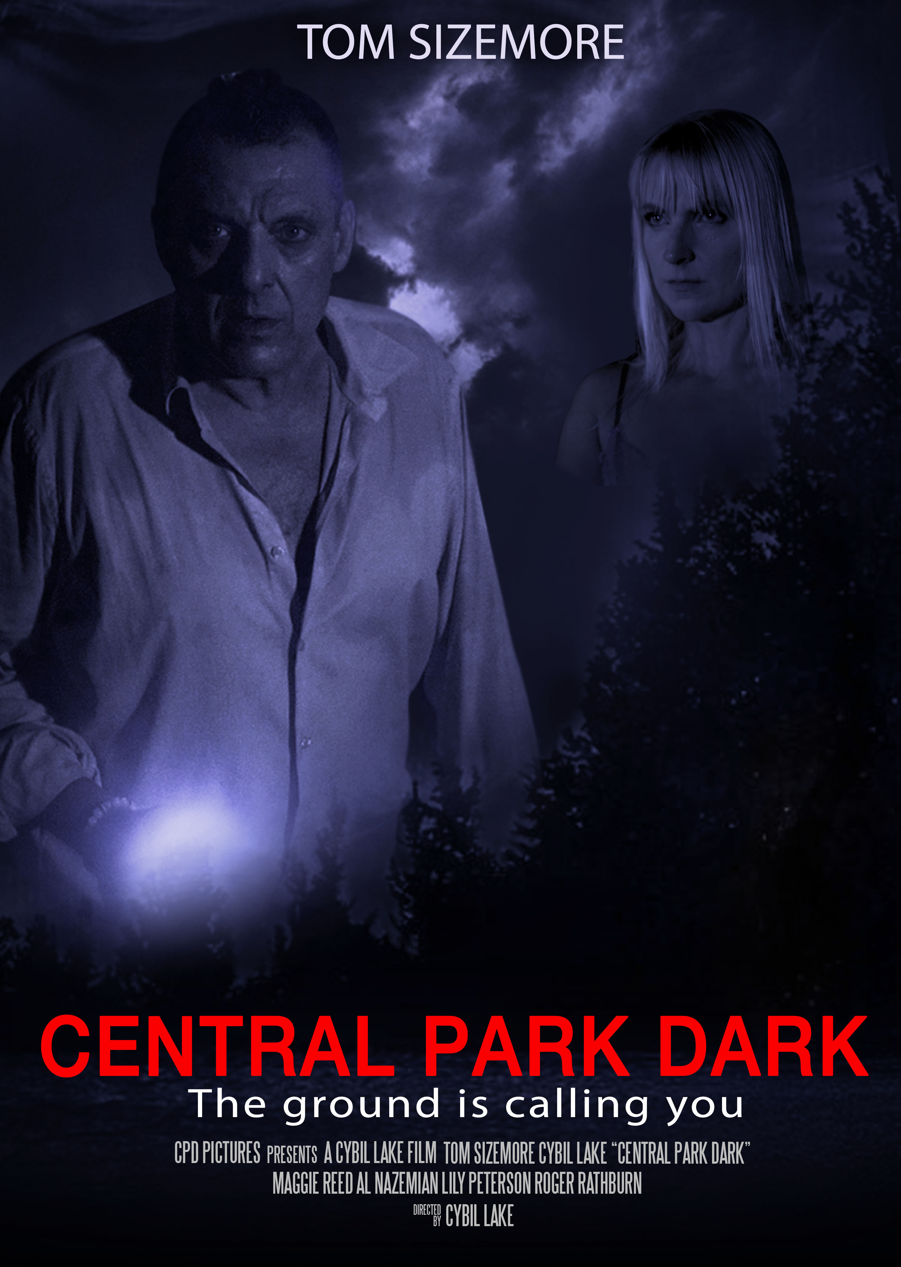 Tom Sizemore and Cybil Lake in Central Park Dark (2021)