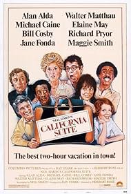 Alan Alda, Michael Caine, Jane Fonda, Walter Matthau, Bill Cosby, Richard Pryor, Maggie Smith, and Elaine May in California Suite (1978)