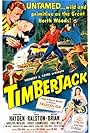 Sterling Hayden, David Brian, and Vera Ralston in Timberjack (1955)