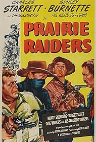 Smiley Burnette, Charles Starrett, and Ozie Waters and His Colorado Rangers in Prairie Raiders (1947)