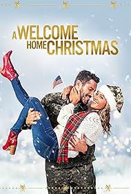 Brandon Quinn and Jana Kramer in A Welcome Home Christmas (2020)