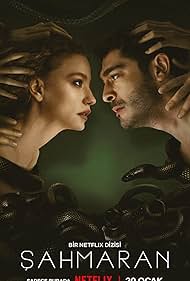 Serenay Sarikaya and Burak Deniz in Sahmaran (2023)