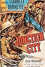 Smiley Burnette, Kathleen Case, Jock Mahoney, and Charles Starrett in Junction City (1952)