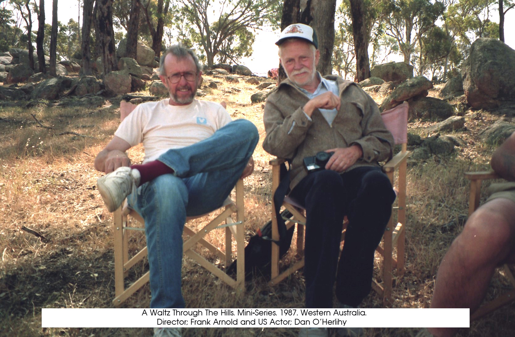 Frank Arnold and Dan O'Herlihy in A Waltz Through the Hills (1988)