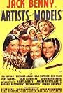 Jack Benny, Richard Arlen, Ben Blue, Judy Canova, George Kelly, James V. Kern, Ida Lupino, Billy Mann, Gail Patrick, Martha Raye, The Yacht Club Boys, and Charles Adler in Artists and Models (1937)