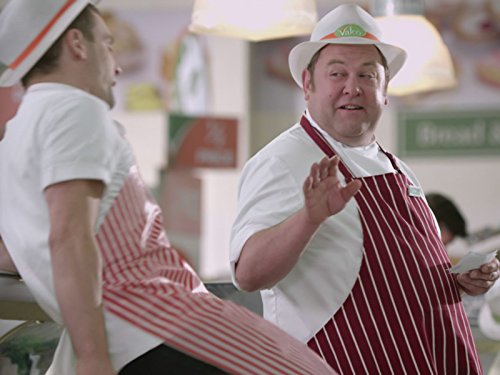 Mark Addy and Nick Blood in Trollied (2011)