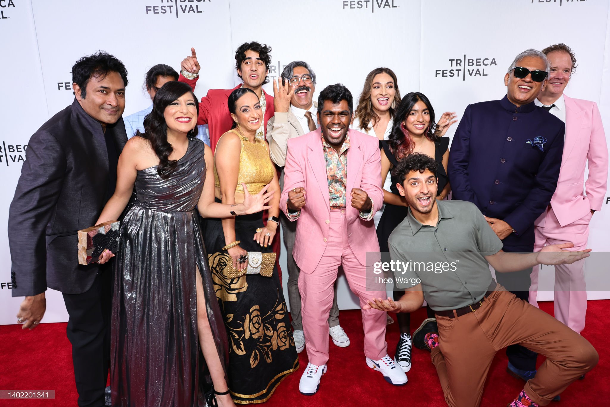 Cast and Crew pose at the "Four Samosas" premiere during the 2022 Tribeca Festival at Village East Cinema on June 10, 2022 in New York City