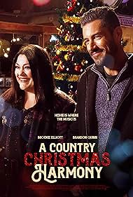 Brooke Elliott and Brandon Quinn in A Country Christmas Harmony (2022)