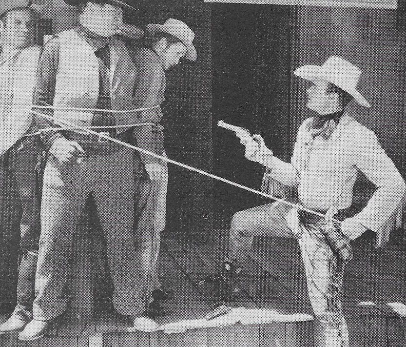 Bob Baker, Ray Jones, Jack Kirk, and Carleton Young in Outlaw Express (1938)