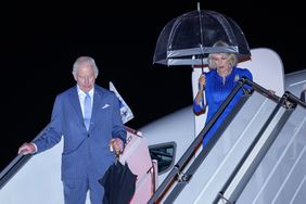 King Charles III and Queen Camilla arrive at Sydney Airport on October 18, 2024 in Sydney, Australia. The King's visit to Australia will be his first as Monarch, and CHOGM in Samoa will be his first as Head of the Commonwealth. 